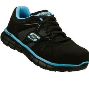 Skechers Womens Sandlot Alloy Toe Work Shoe